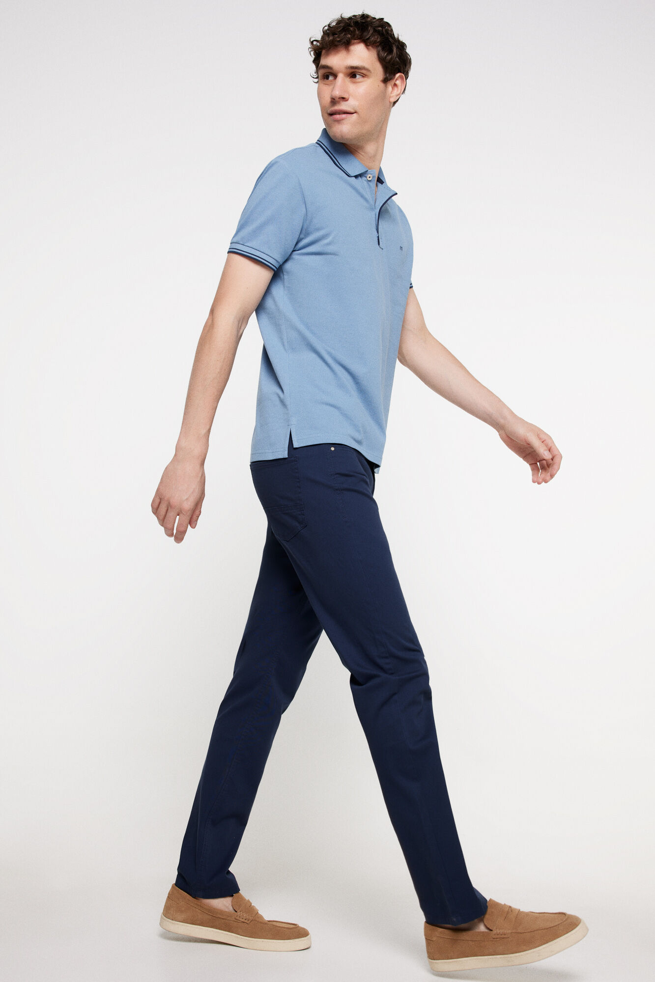 Milano Pantalon bolsillos finos. Navy