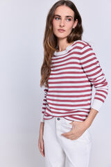 Milano Su&eacute;ter fino de rayas bicolor Verde