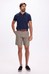 Milano Bermudas de lino Kaki