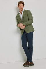 Milano Blazer de punto estructurado Kaki Claro