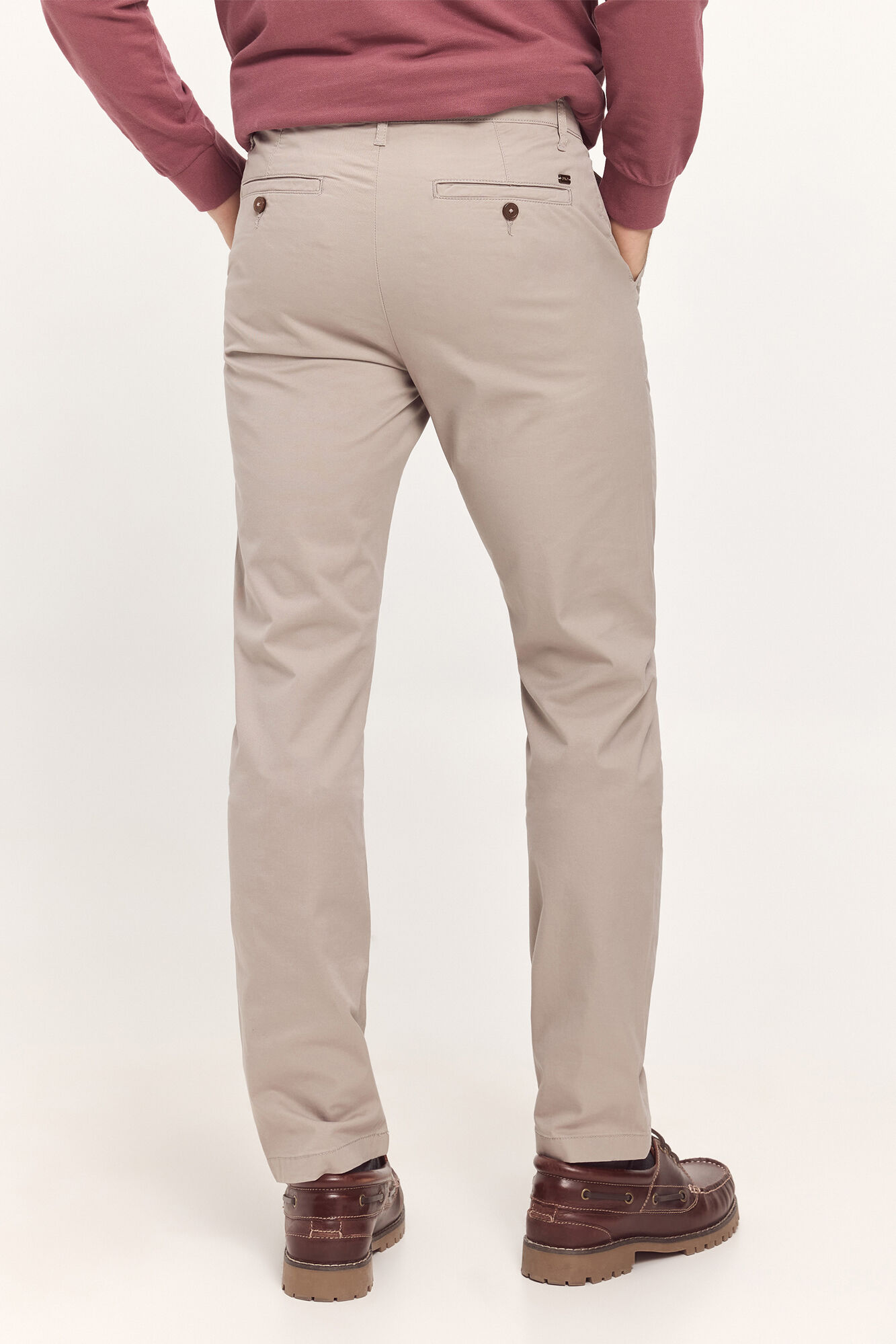 Milano Pantal&oacute;n Chino B&aacute;sico Liso Beige