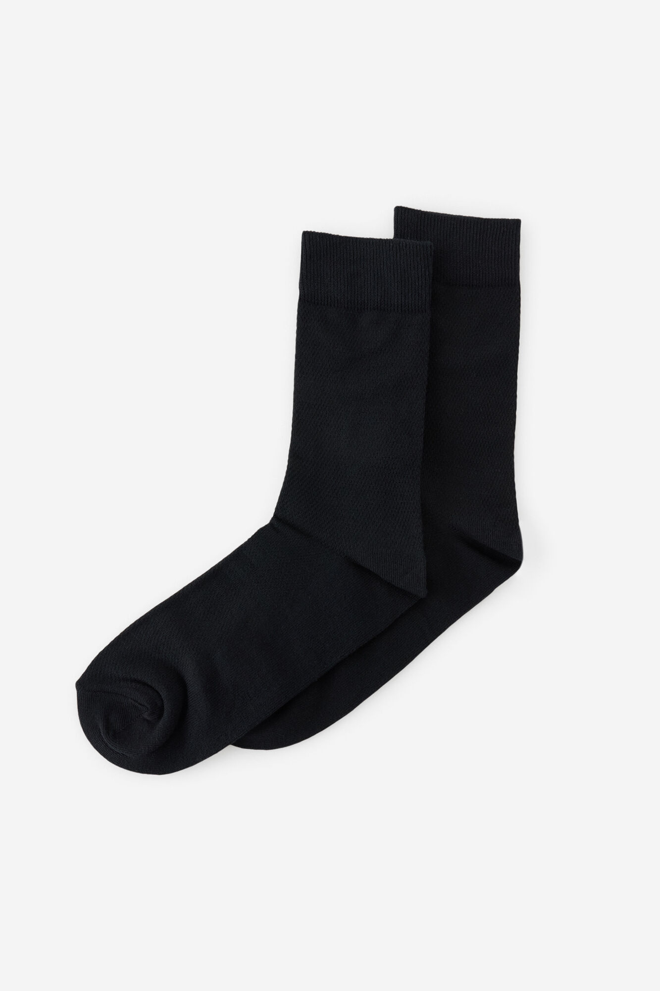 Milano Calcetines b&aacute;sicos con estructura Negro