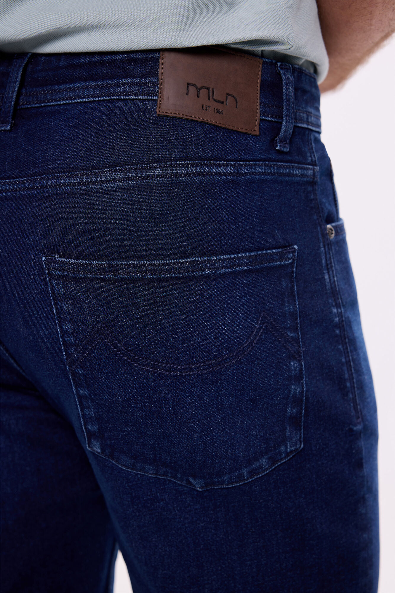 Milano Pantal&oacute;n denim c&oacute;modo Navy