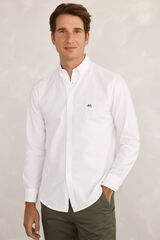 Milano Camisa deportiva con estampado Oxford Blanco