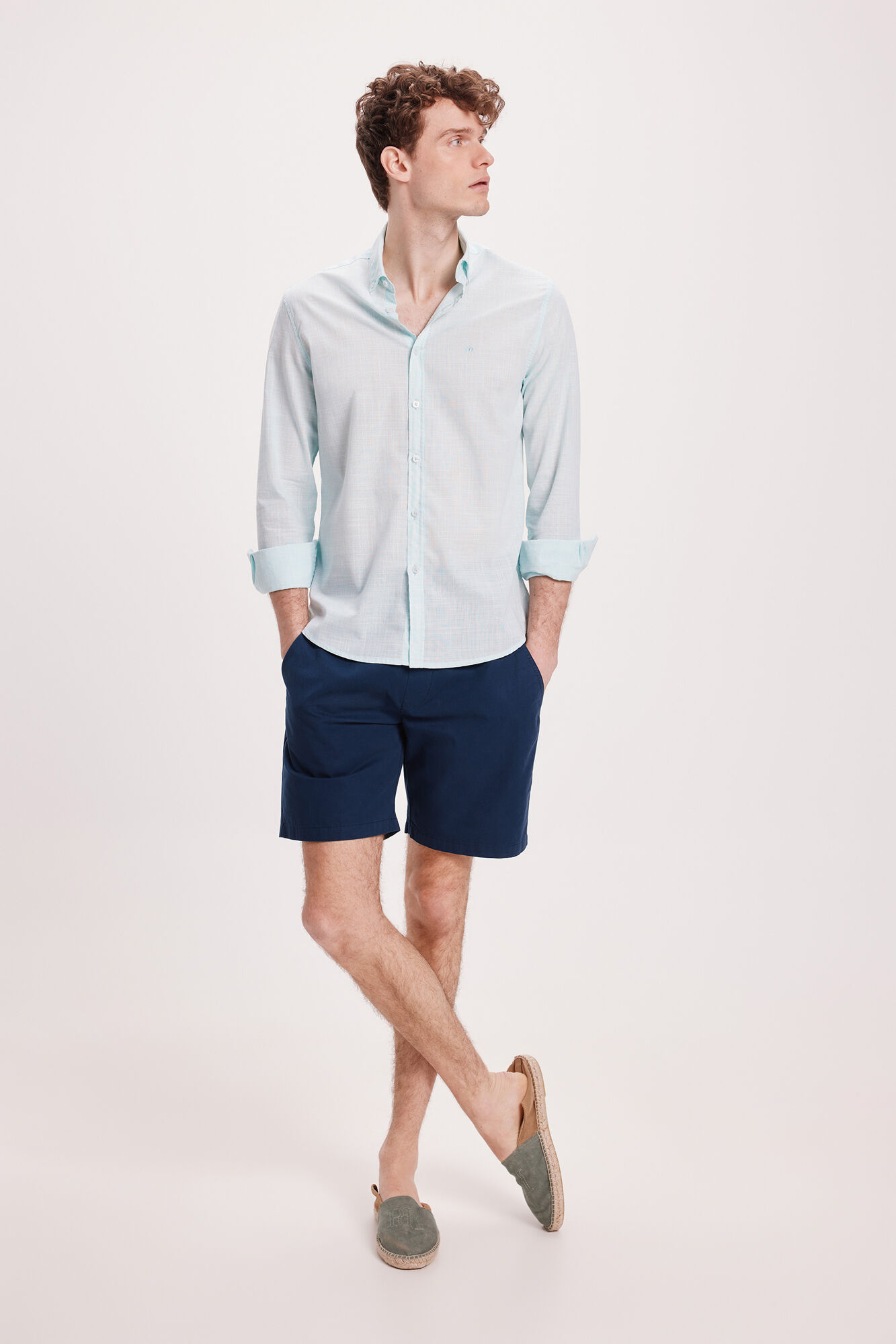 Milano Camisa Slub Lisa