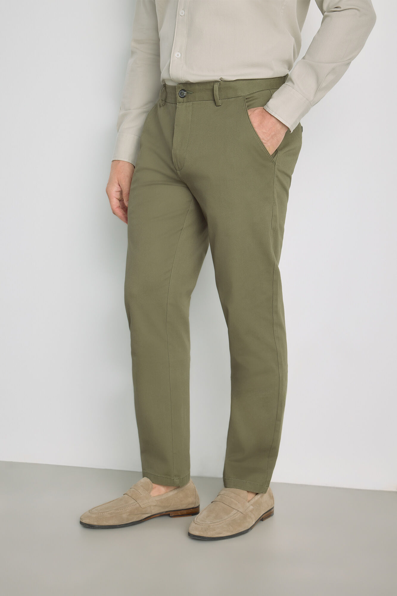 Milano Pantal&oacute;n chino slim Gris