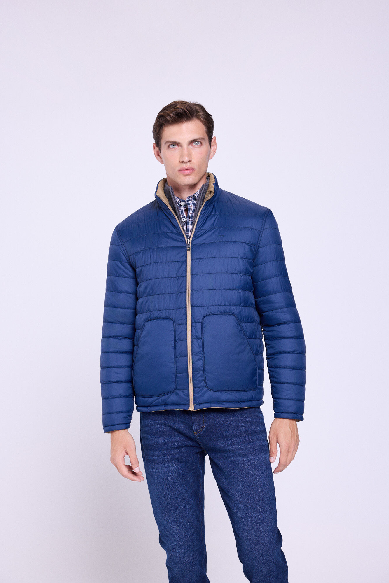 Milano Chamarra reversible ultraligera Beige/Camel