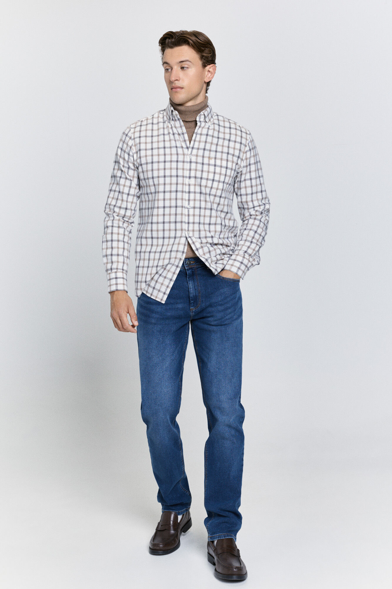 Milano Chinos de corte c&oacute;modo Azul Oscuro