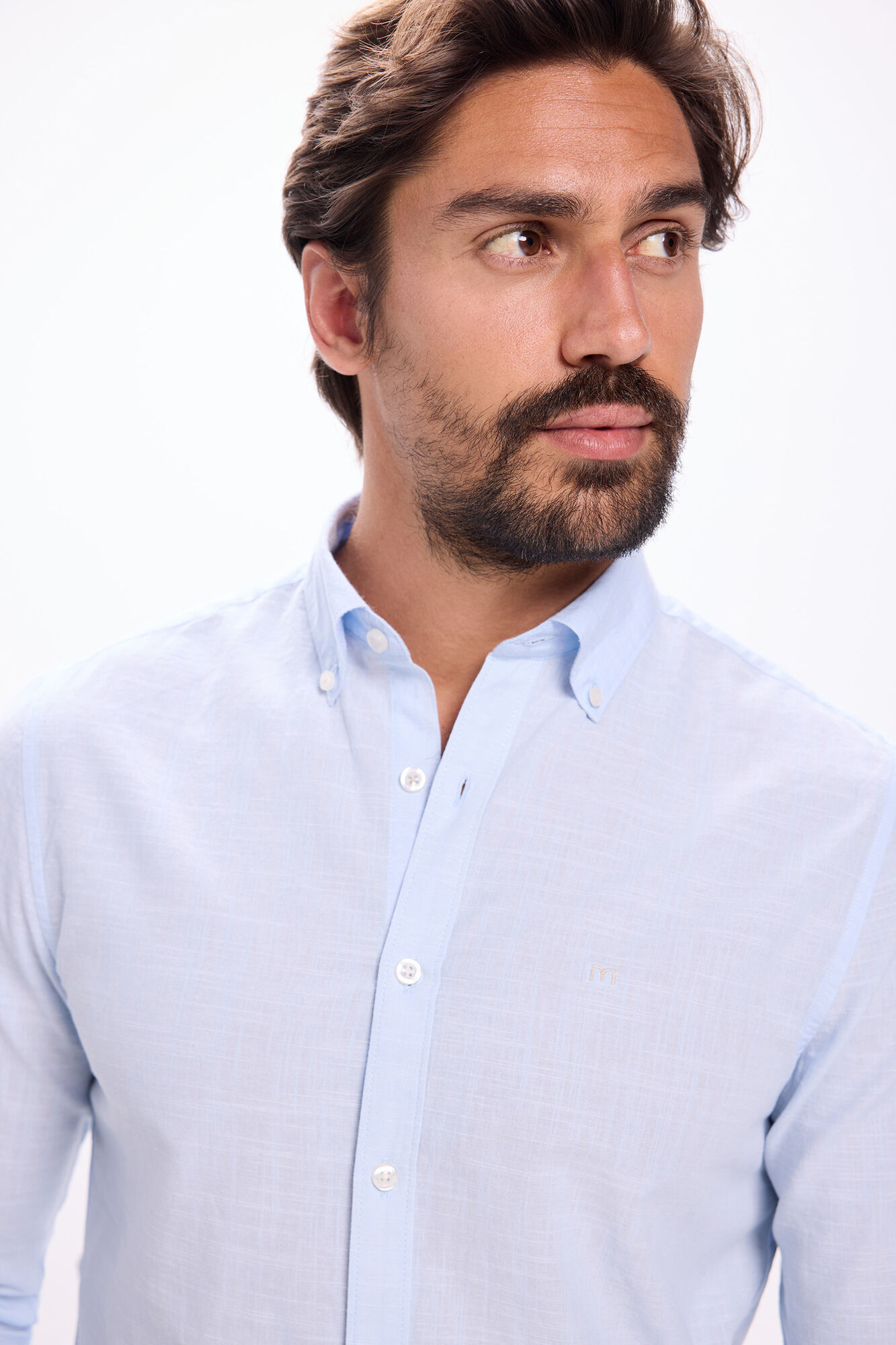 Milano Camisa Slub Lisa