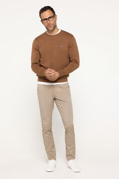 Fifty Outlet Jersey cuello caja algodón Gris