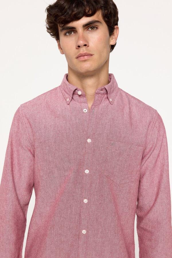 Milano Camisa Oxford Lisa Rojo