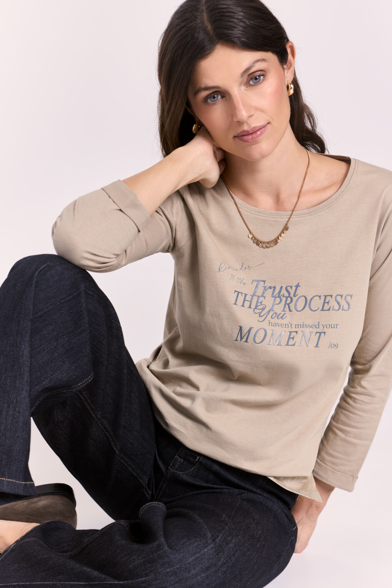 Milano Playera manga francesa estampado en el frente