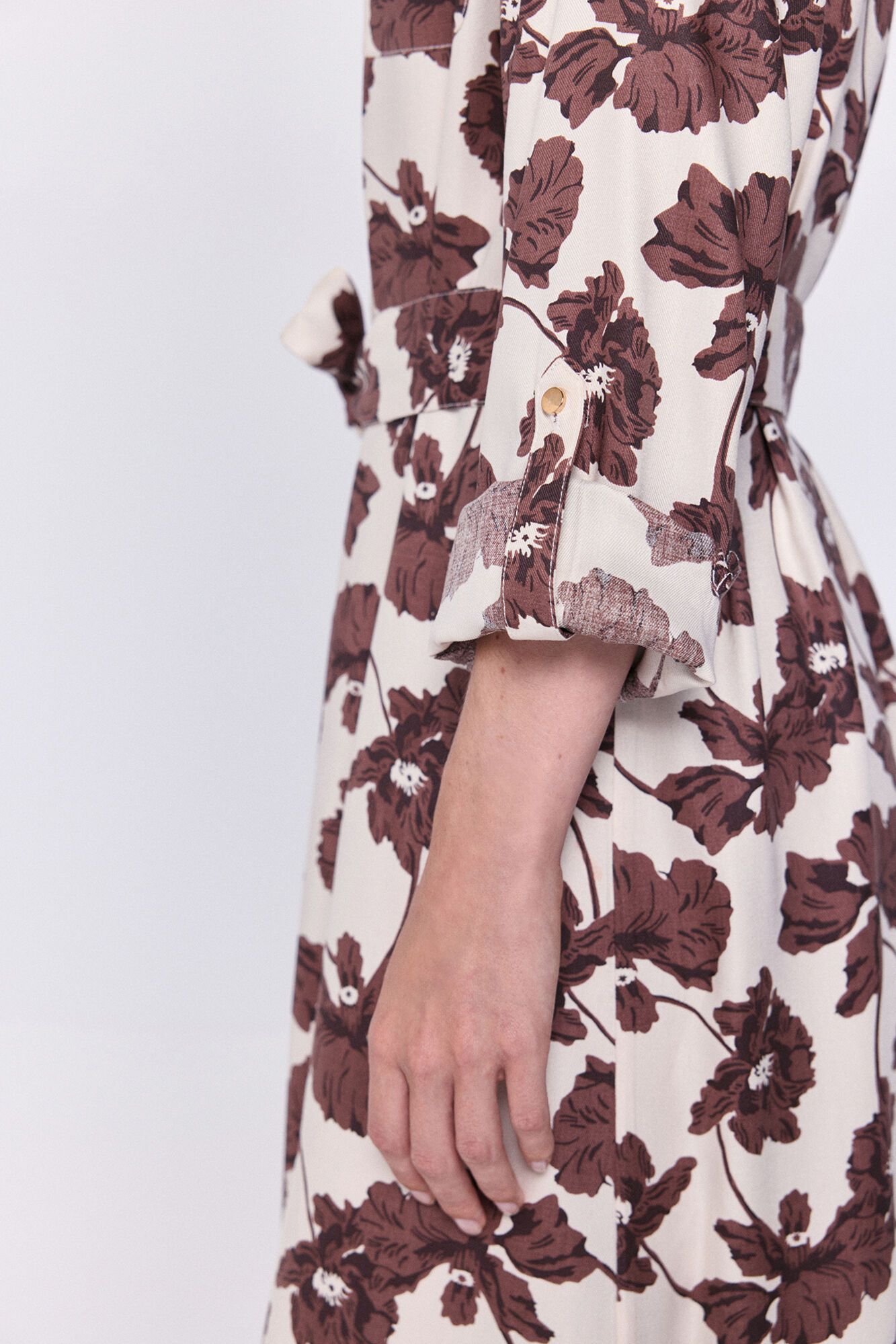 Milano Tejido de camisa midi Beige