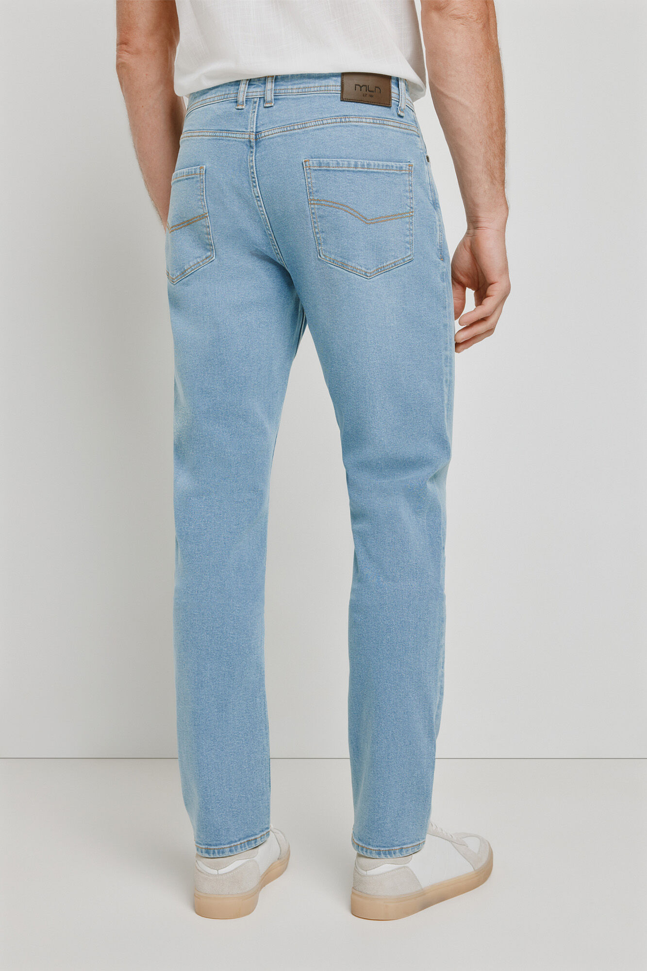 Milano Pantal&oacute;n de mezclilla slim fit Azul