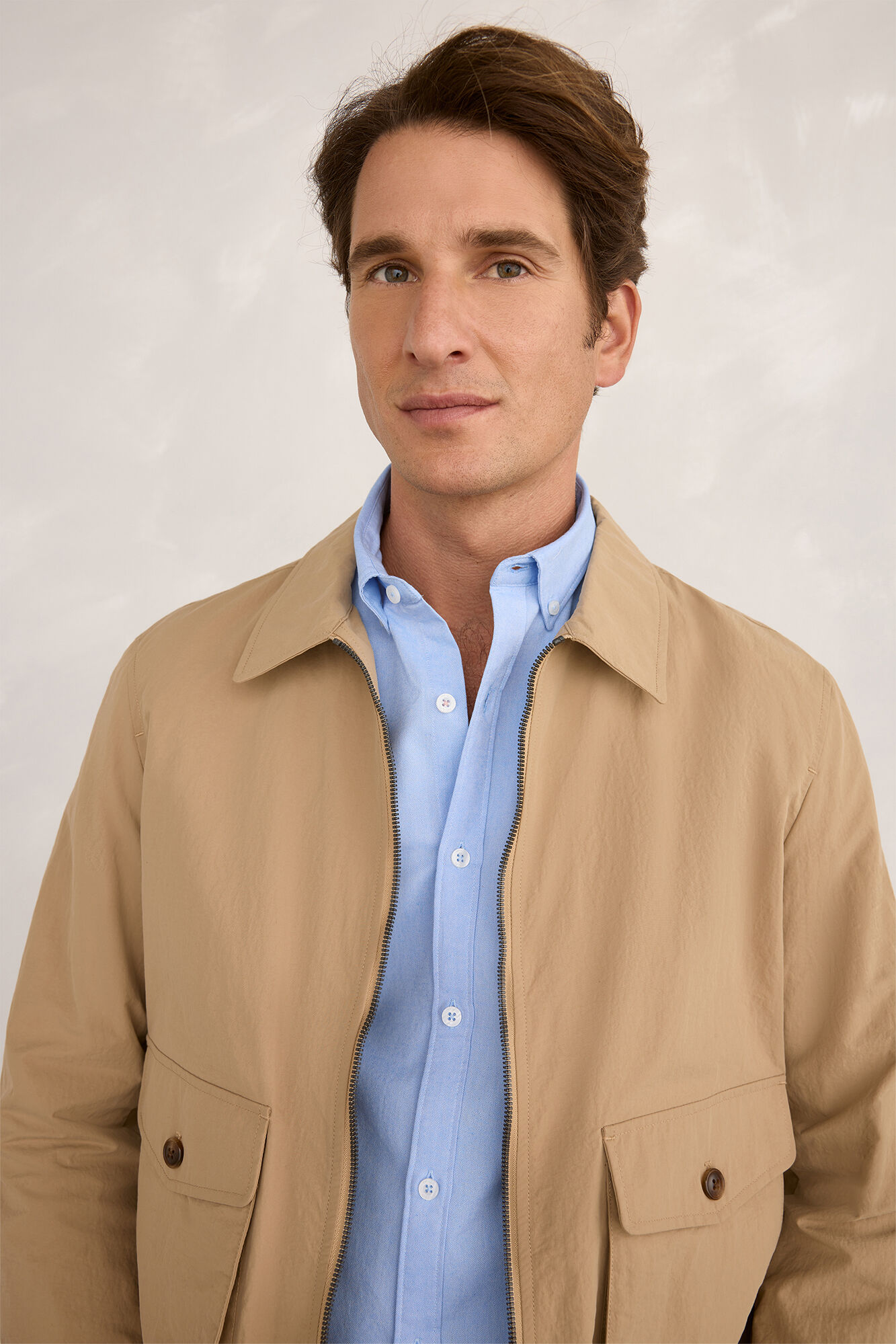 Milano Bolsillos de chamarra ligera Beige/Claro