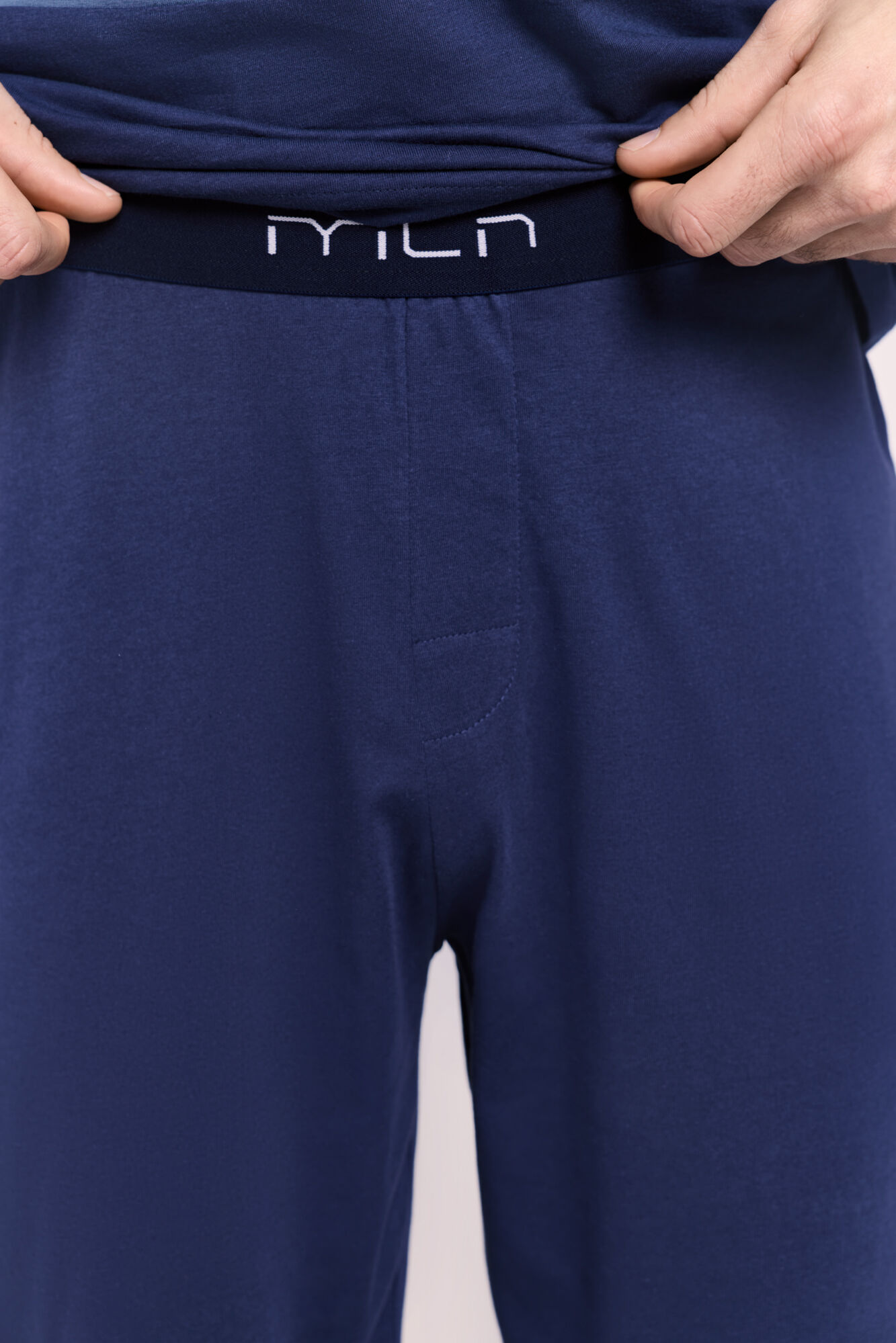 Milano Pijama de tejido Navy