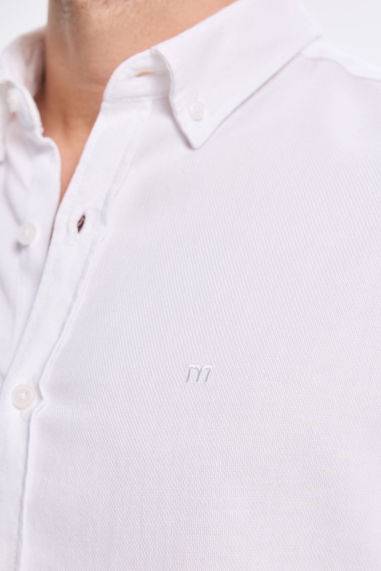 Milano Camisa deportiva estructurada Blanco