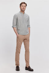 Fifty Outlet Pantalón chino liso Beige