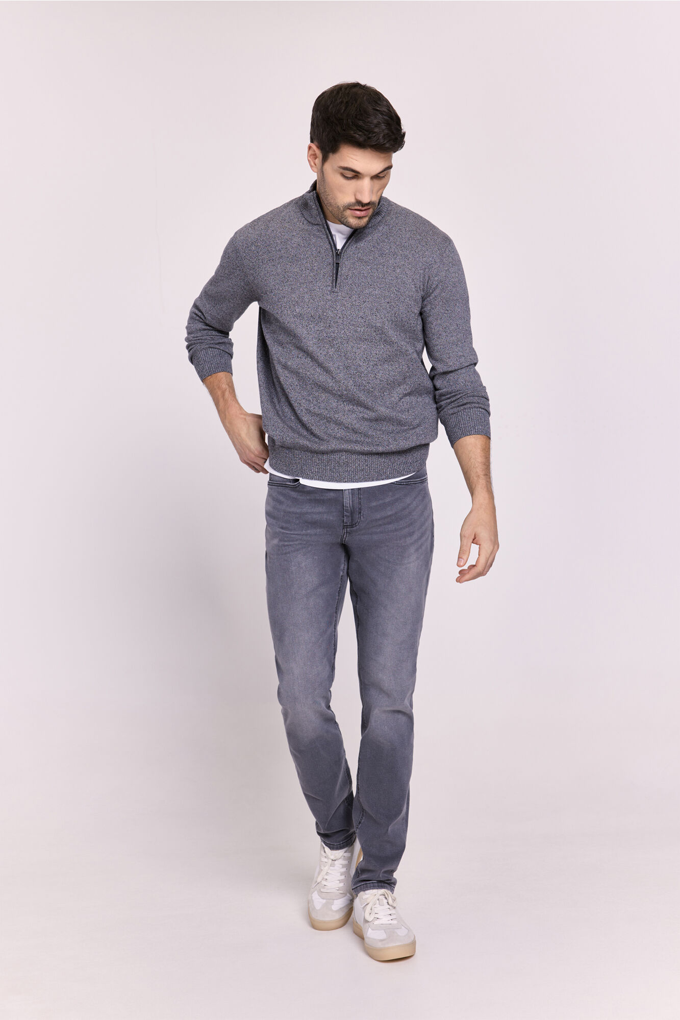 Milano Su&eacute;ter de cuello alto con cierre