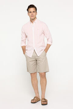 Fifty Outlet Camisa sport a rayas de manga corta 
