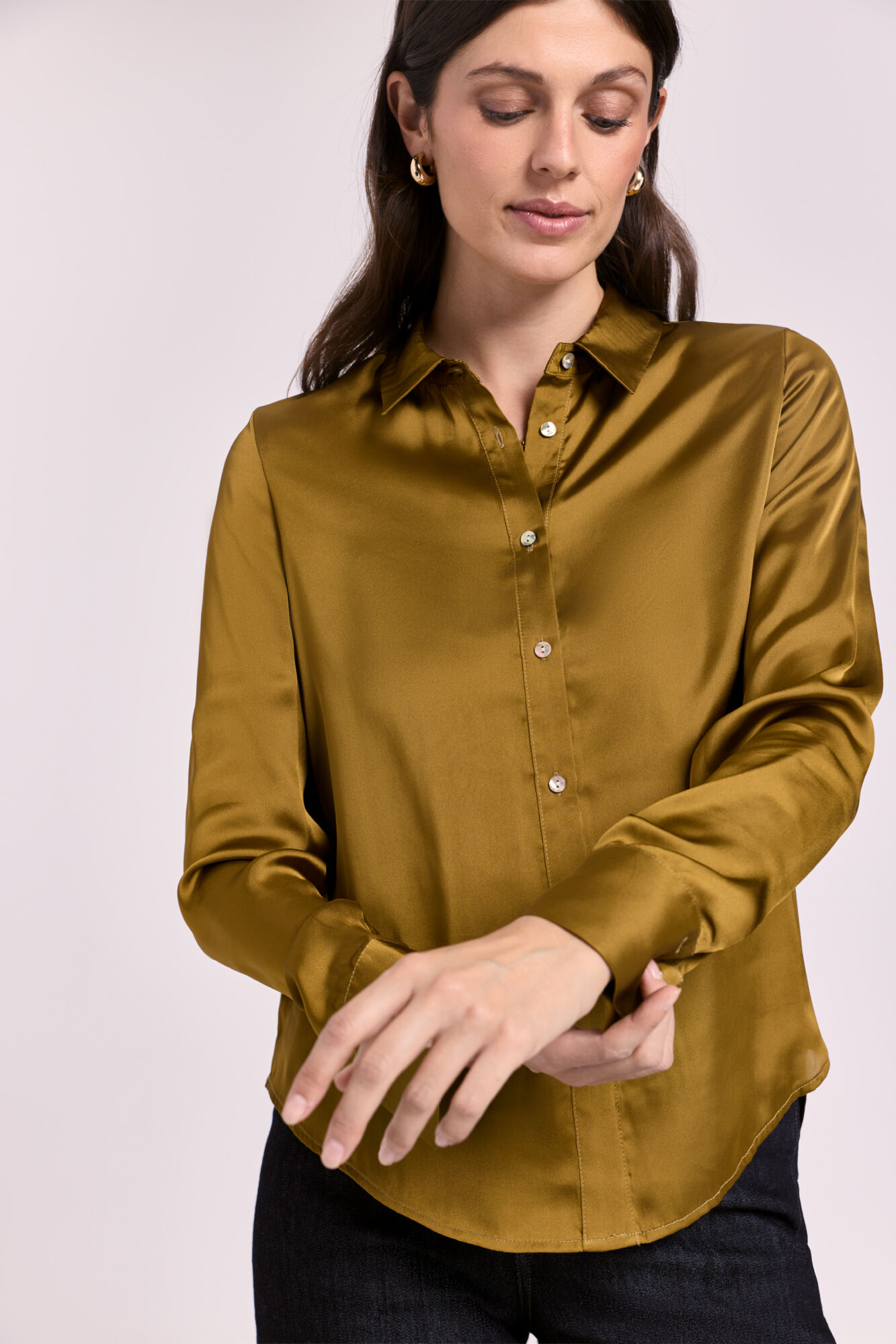 Milano Camisa satinada