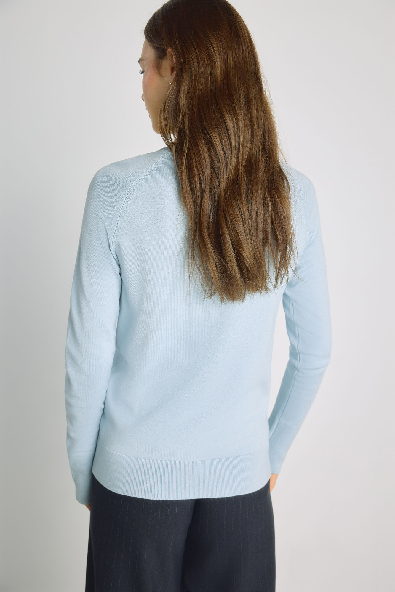 Milano Su&eacute;ter cuello redondo Azul