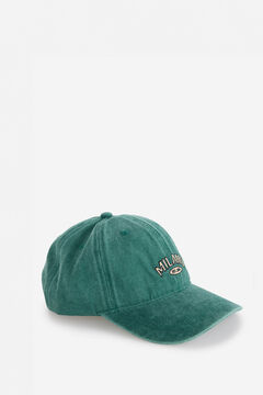 Fifty Outlet Gorra con bordado milano Kaki Oscuro