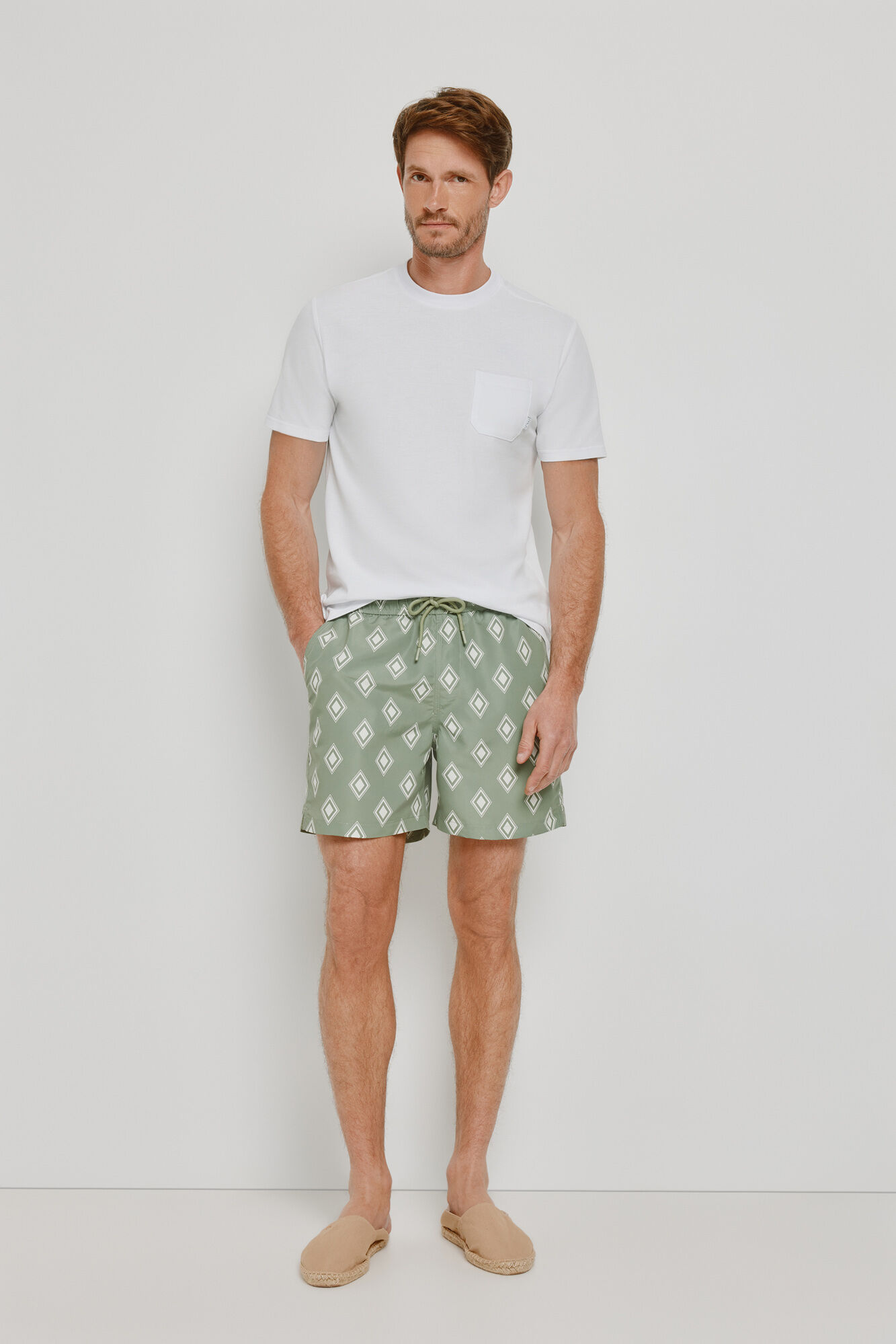 Milano Playera con bolsillo Blanco