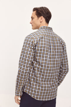 Fifty Outlet Camisa Twill Cuadros Azul
