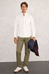 Milano Camisa deportiva Oxford Blanco