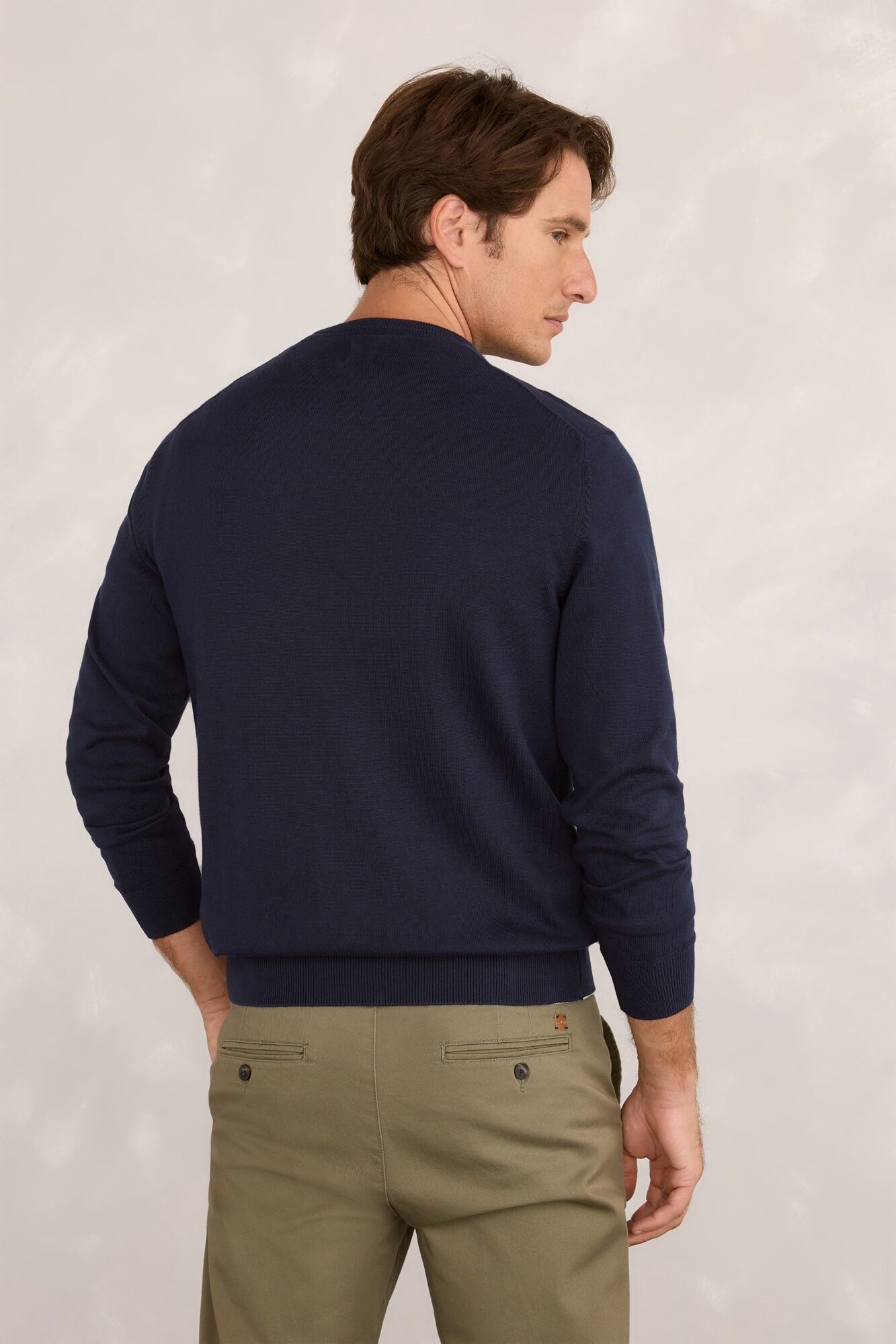 Milano Jersey redondo b&aacute;sico Navy