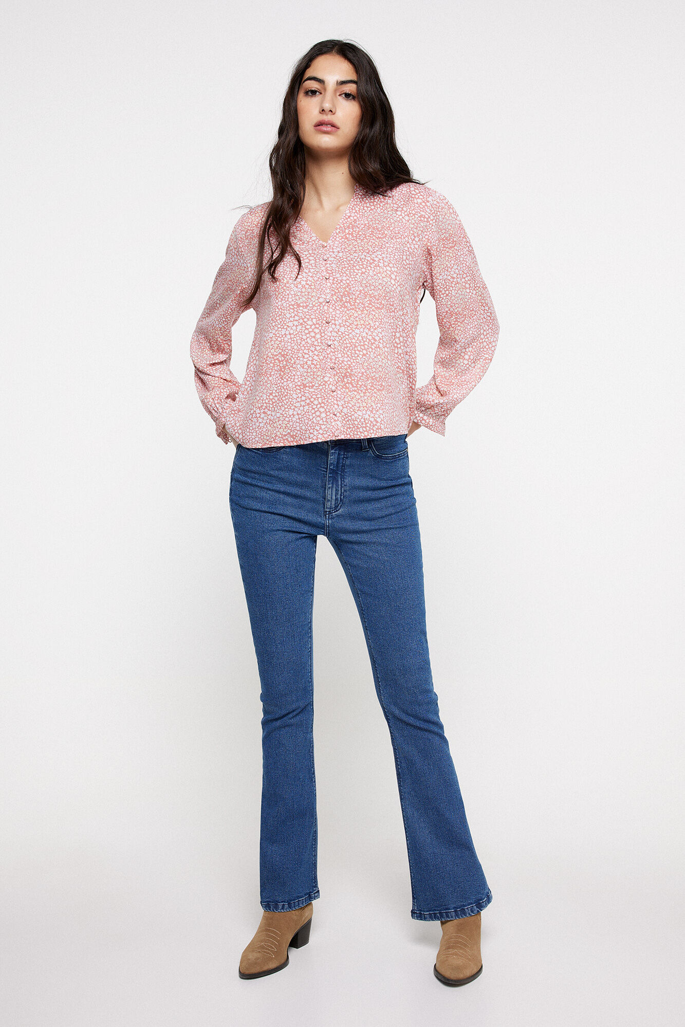 Milano Blusa estampada Naranja