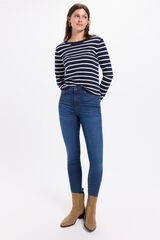 Milano Jeans ajustados de tiro medio Azul