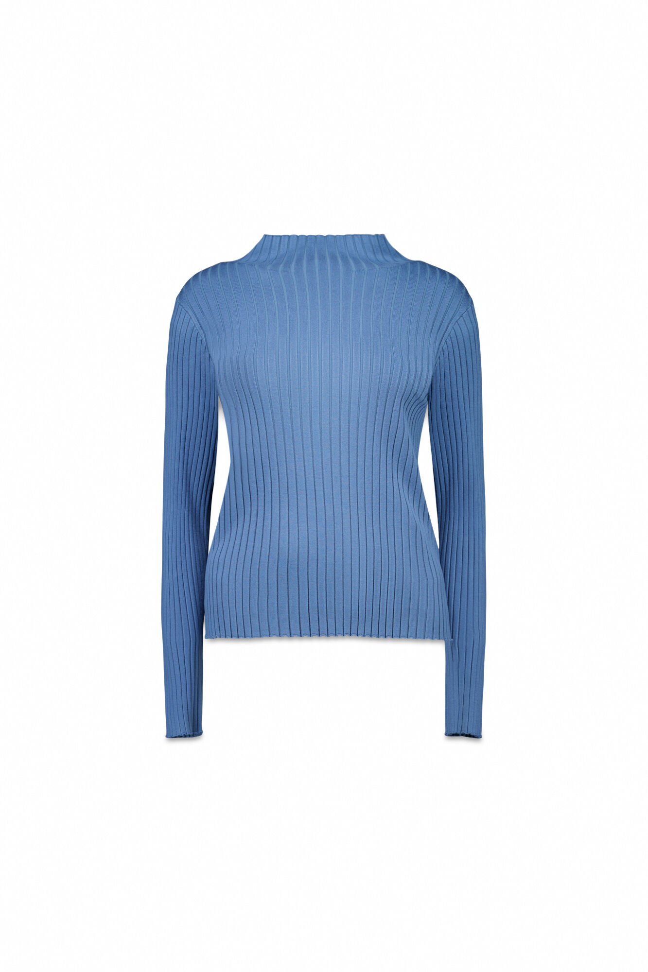 Milano Su&eacute;ter fino canal&eacute; cuello perkins Azul