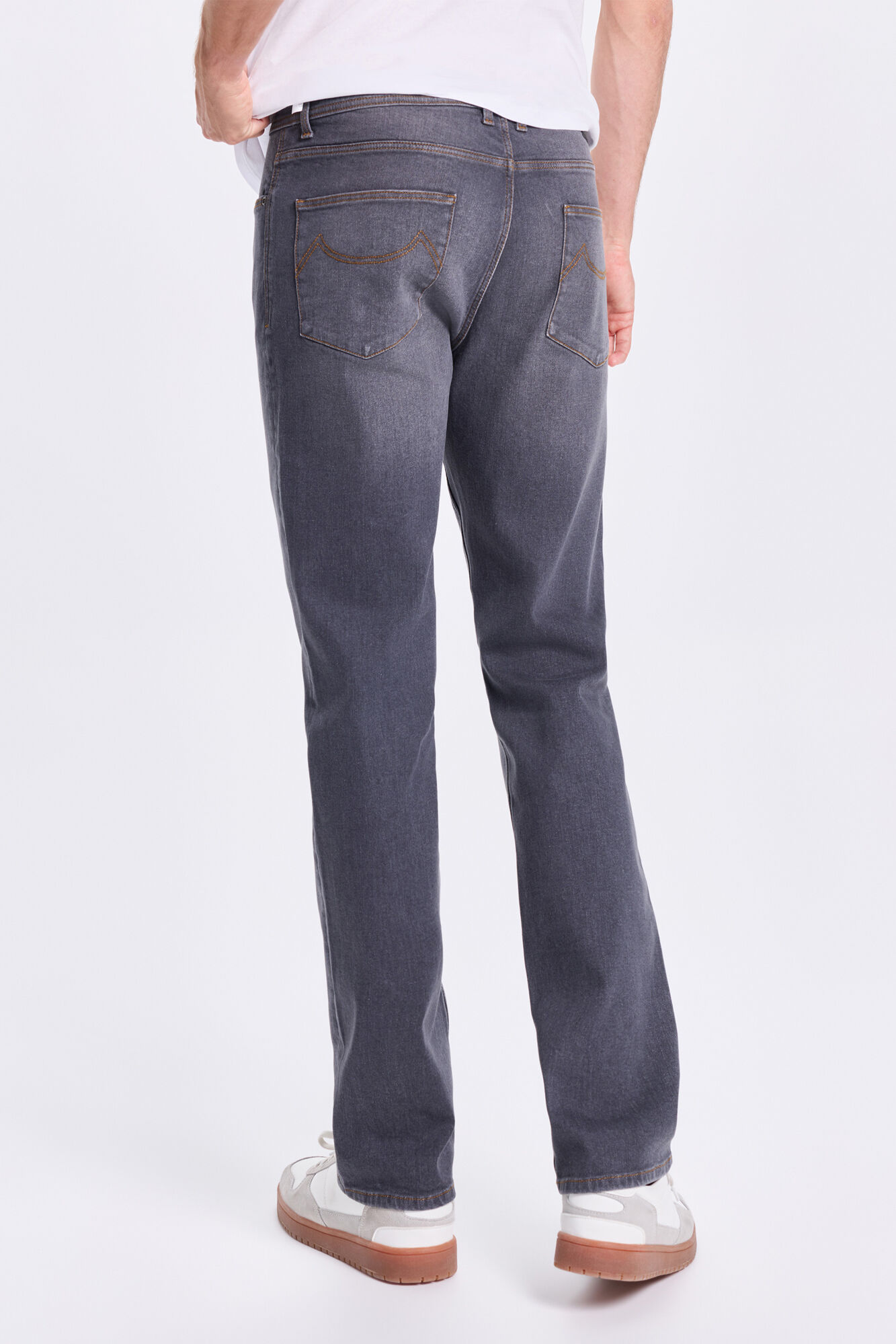 Milano Pantal&oacute;n denim c&oacute;modo Gris