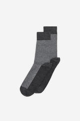 Milano Calcetines acanalados Gris Oscuro