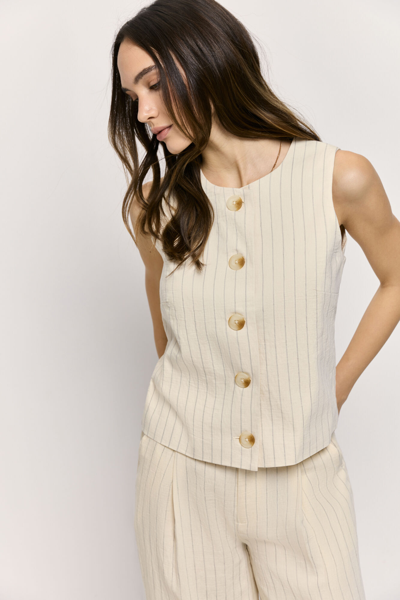 Milano Chaleco sastrero Beige