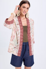 Fifty Outlet Kimono short estampado natural