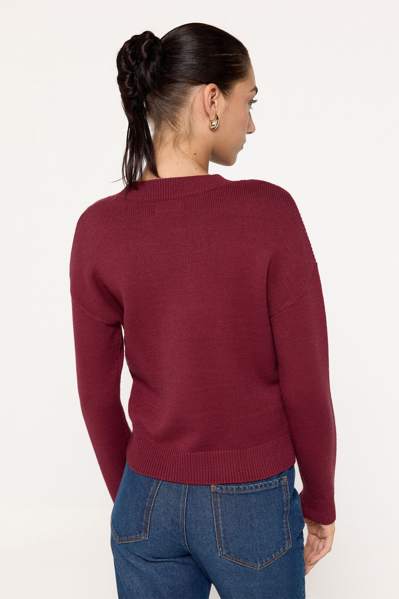 Milano Jersey con estructura de cables Rojo