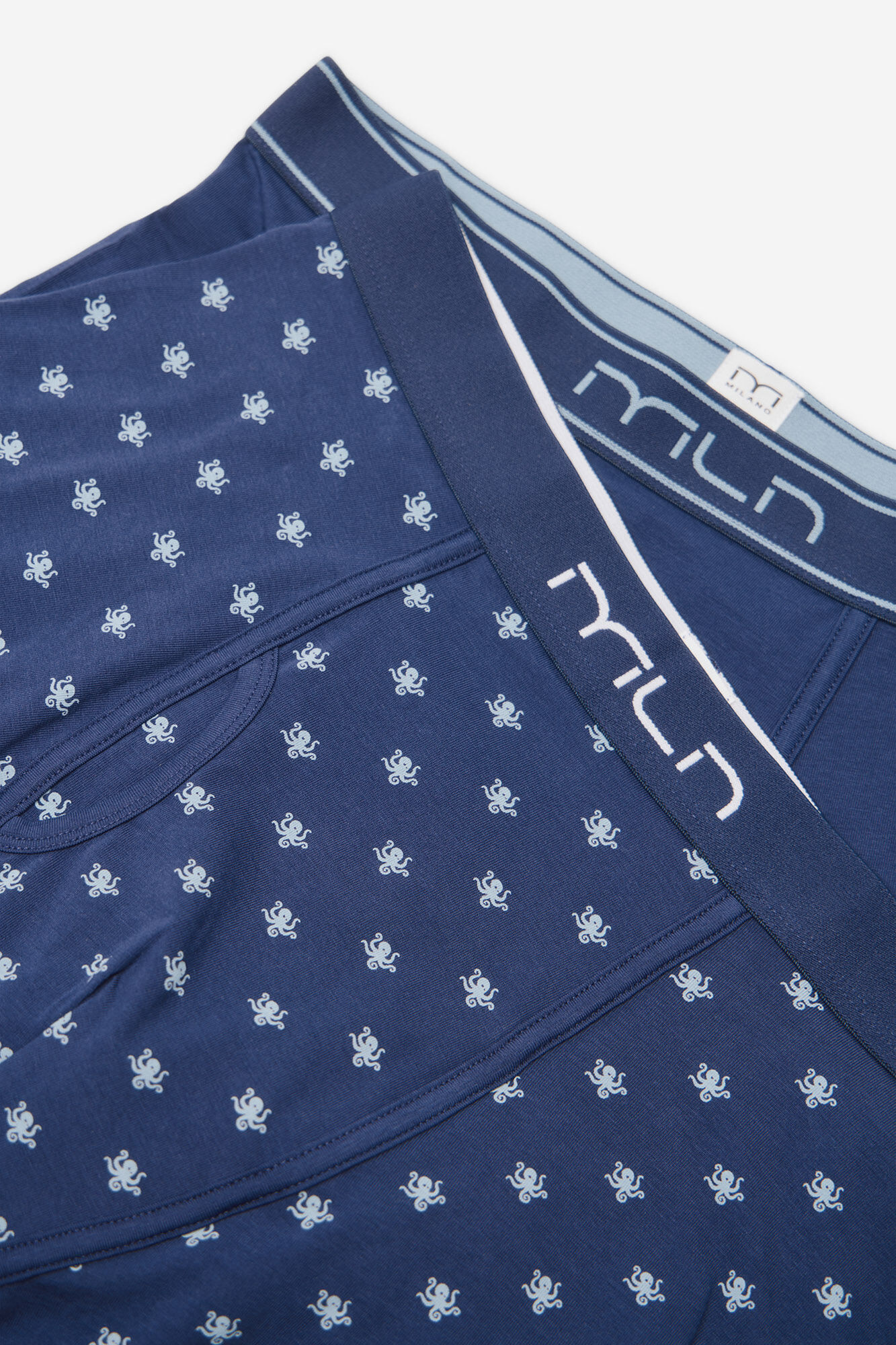 Milano Pack b&oacute;xer liso y estampado de pulpos