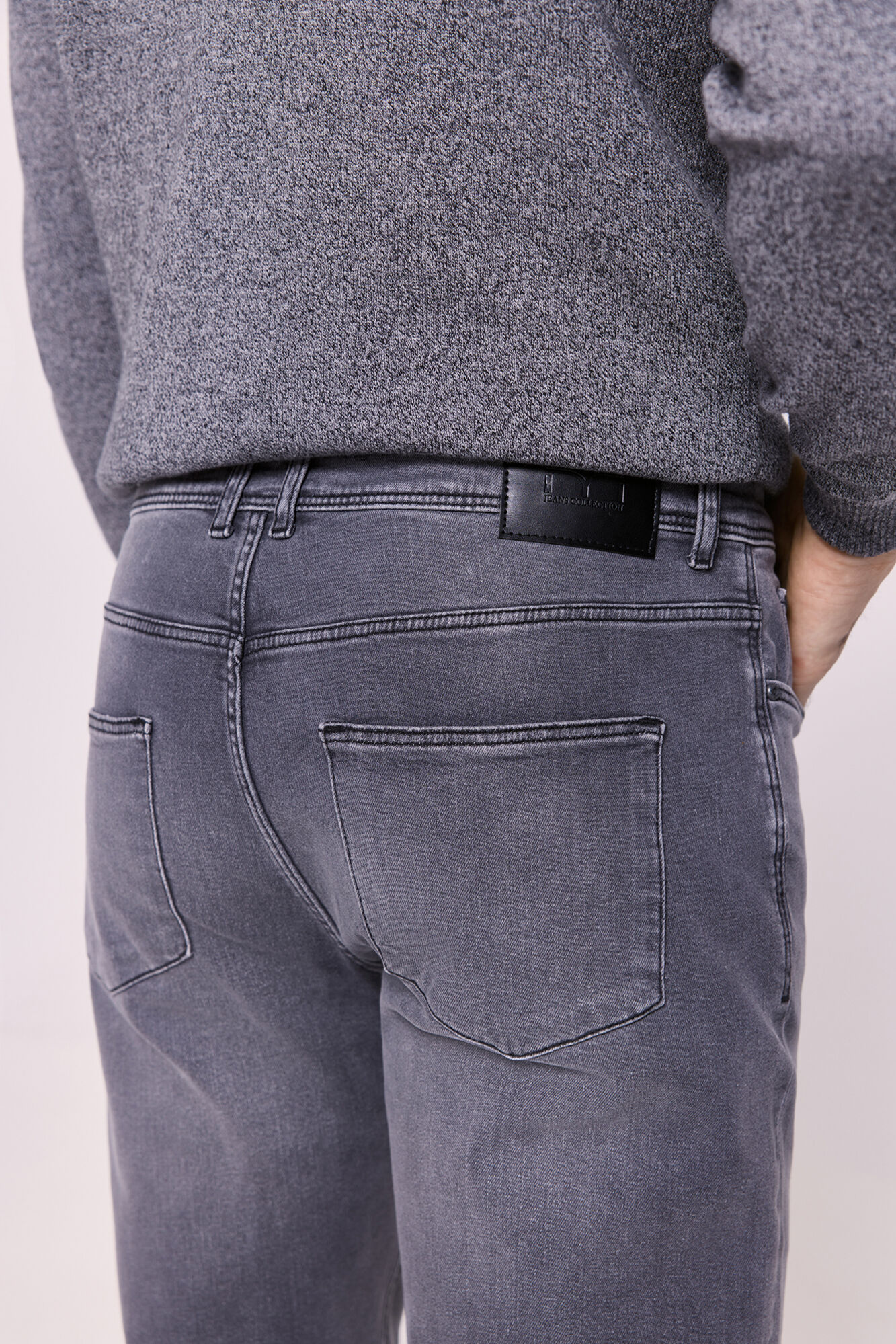 Milano Pantal&oacute;n slim fit de mezclilla Gris