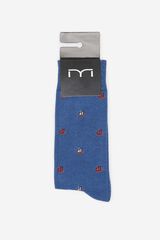 Fifty Outlet Calcetín jacquard Azul