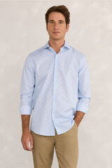 Fifty Outlet Camisa de vestir de popelín Azul