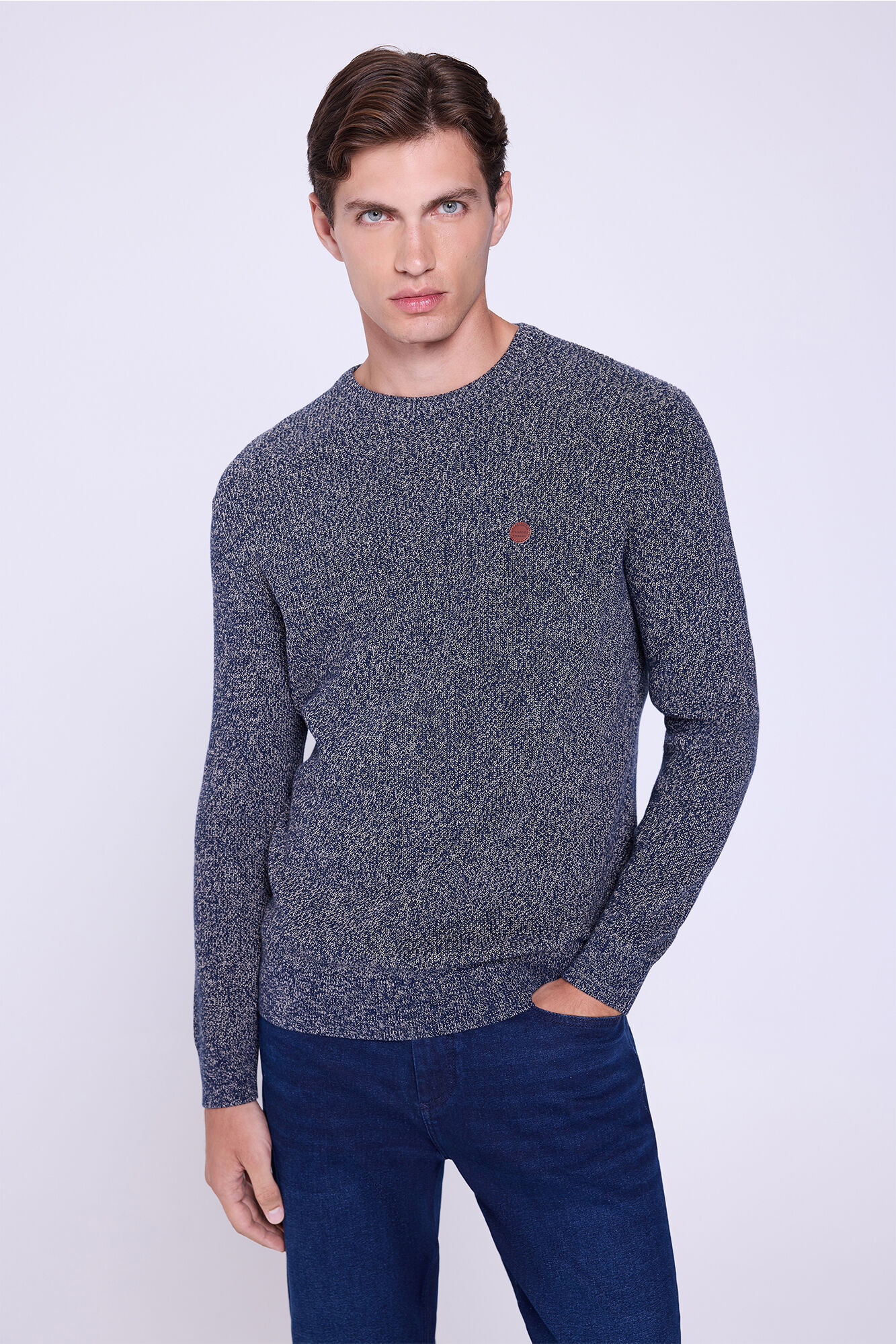 Springfield Jersey b&aacute;sico de cuello redondo 