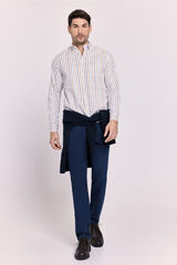 Milano Camisa cuadros holgada Navy
