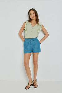 Milano Bermuda de mezclilla regular fit