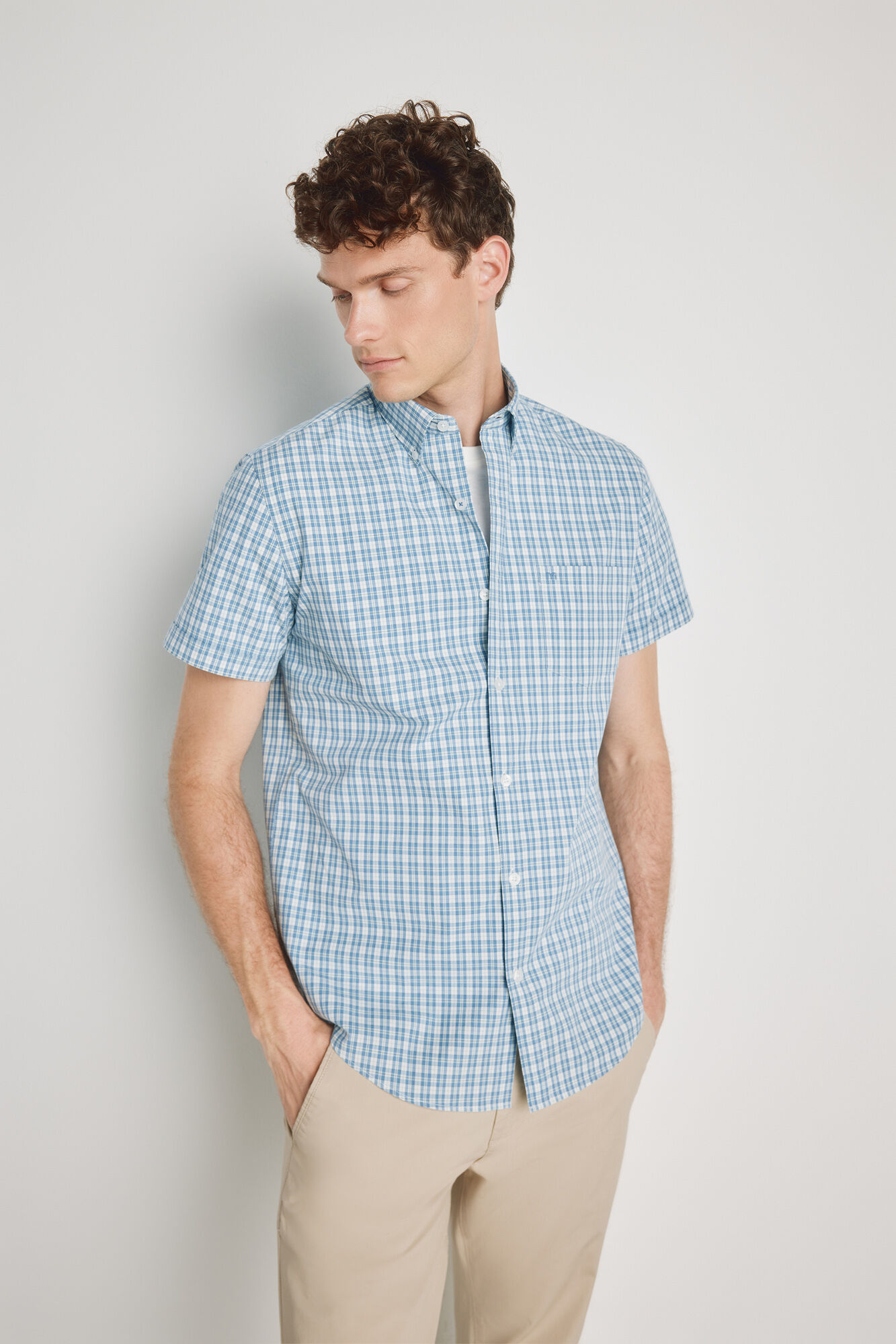 Milano Camisa de cuadros manga corta