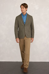 Fifty Outlet Blazer de punto entallada Kaki