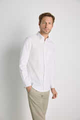 Milano Camisa lisa manga larga Blanco