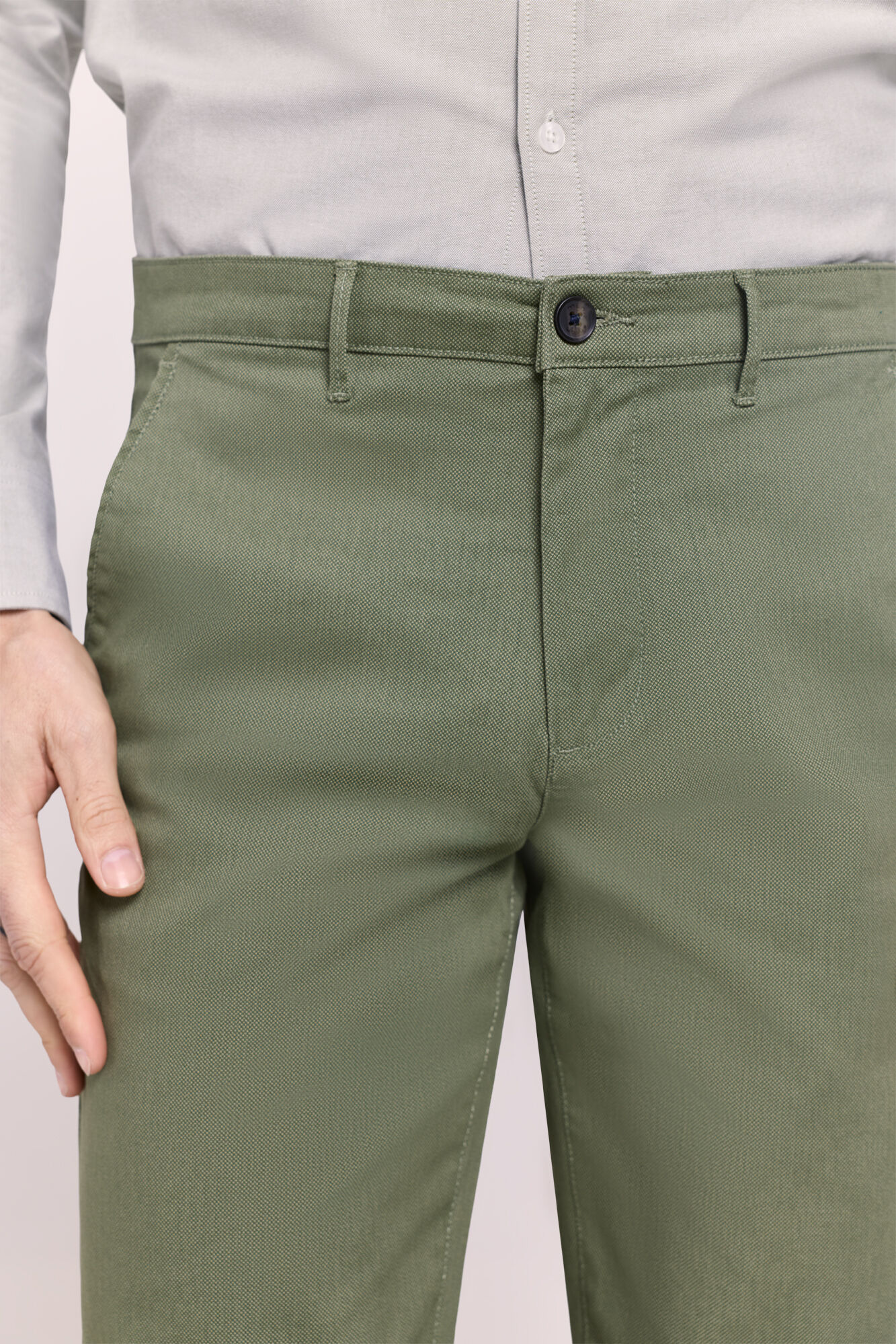 Milano Pantal&oacute;n chino slim fit Kaki Claro